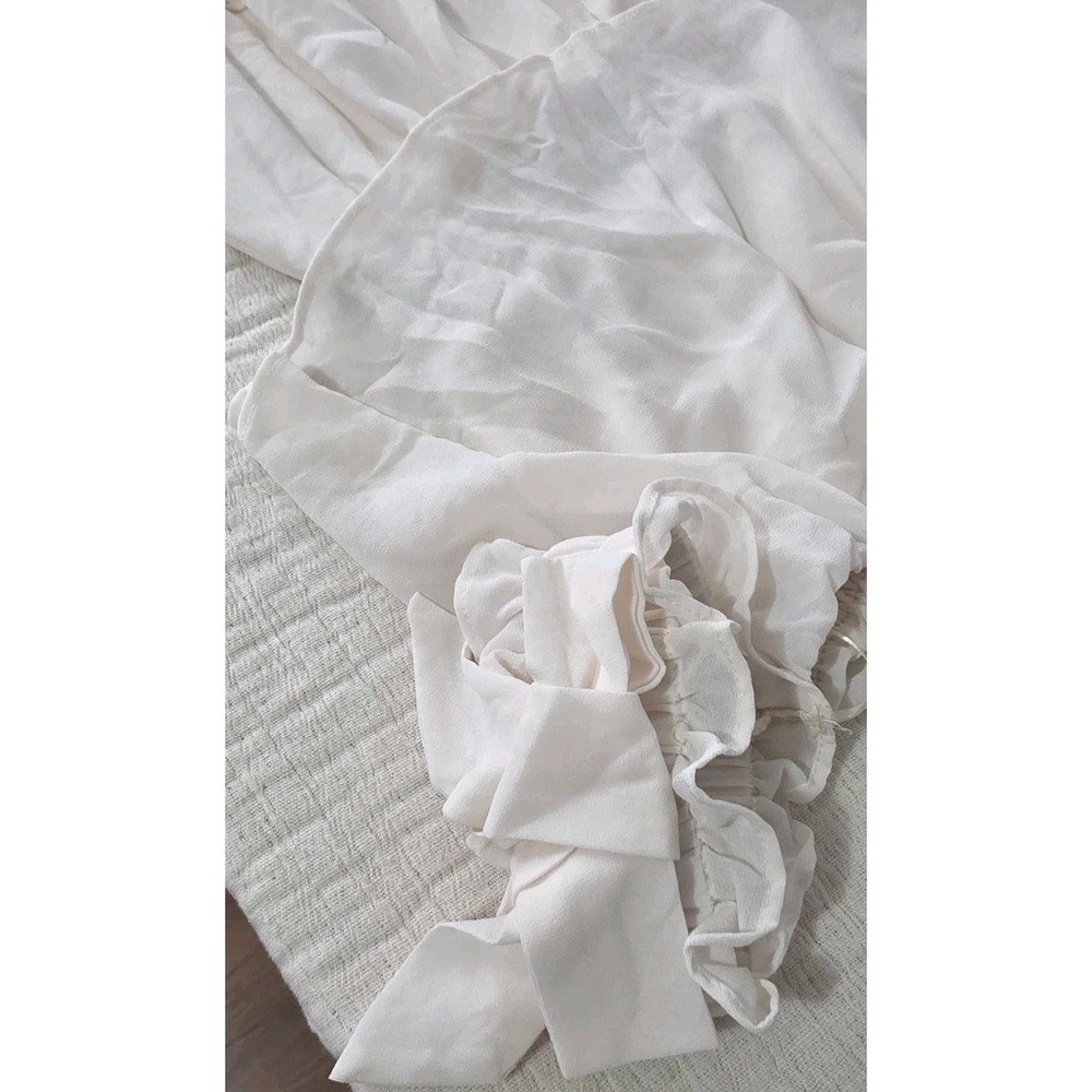 NWOT Anthropologie Mabel Rayna Mini Dress Sz M Bow Cap Sleeve Flowy Boho Fairy - Picture 7 of 13